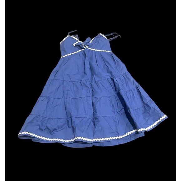 Petit Fleur blie white piping Dress XS - Picture 1 of 5